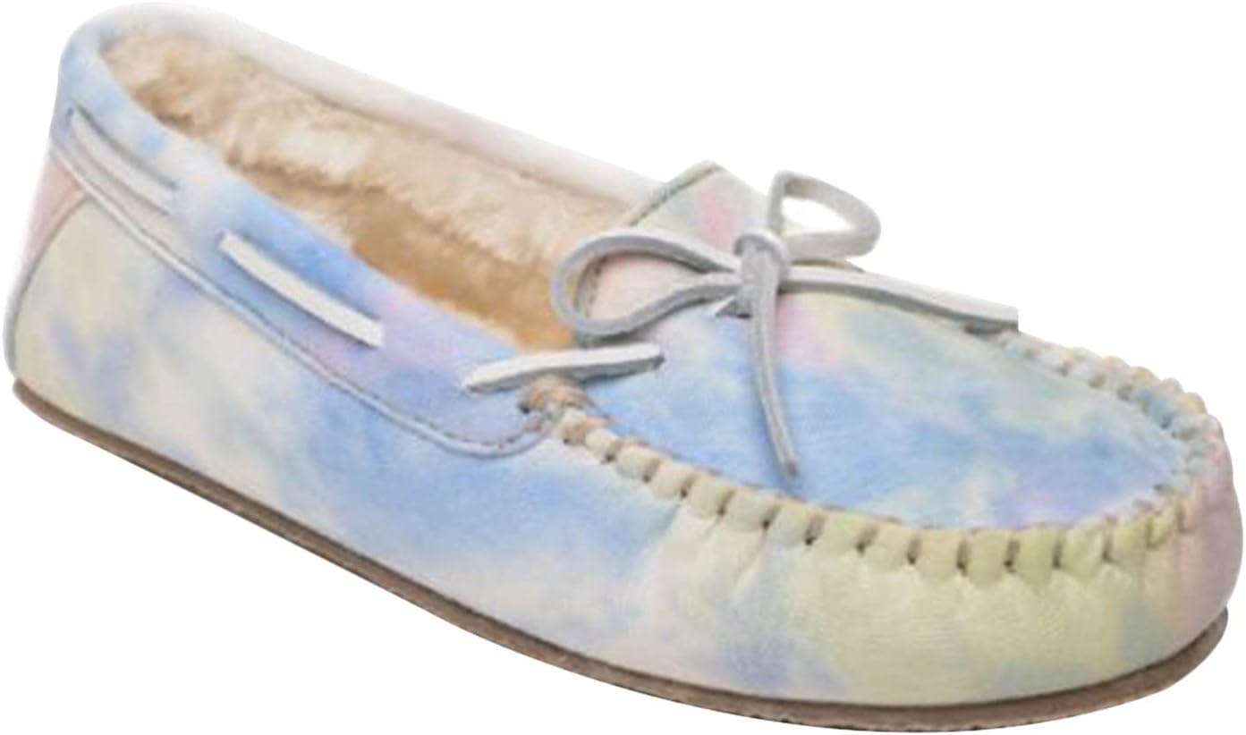 Minnetonka Tie-Dye Carrie Moccasins Slippers for Women