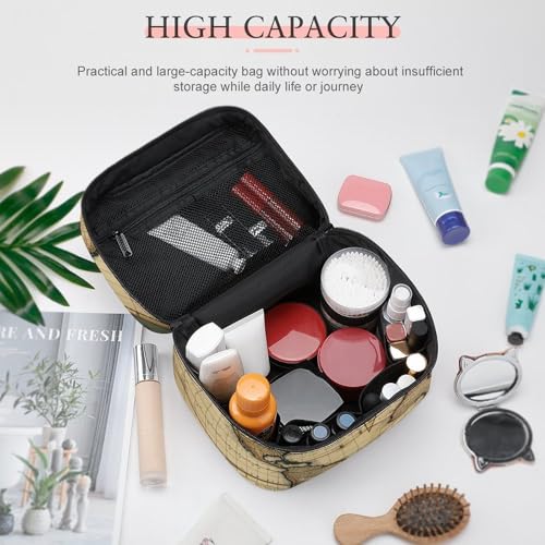 Bolsa de maquillaje con compartimentos para evitar el desorden 4