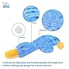 Best Pet Supplies Interactive Squeaky Dog Chew Toy, Ideal Dog Toys for Chewers, Small, Medium & Large Dogs, and Fetch Lovers - Crinkle Duck (Blue), Large #2