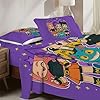 Allenjoy Cute Anime Purple Korean Hunter Sheets Set with Fitted Sheet, Flat Sheet and 2 Pillowcases for Teens Fans Girls Women Bedding Bedroom Nursery Room Decor, Machine Washable Durable, Full Size - Image 2
