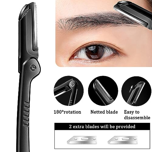 MOSTFUN 11Pcs Eyebrow Scissors Set, Eyebrow Trimming Kit with Razor, Brush, Trimmer, Shaver, Tweezers, Comb for Women & Men - Image 3