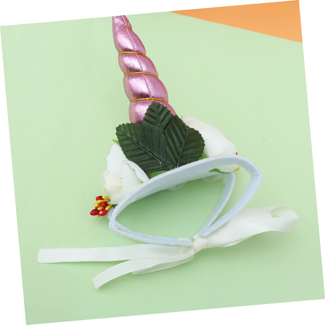 HEMOTON Funny Unicorn Pet Hat Soft Comfortable Cosplay Props for Cat Dog Adorable Pink Horn Design for Parties Birthdays Photo Shoots
