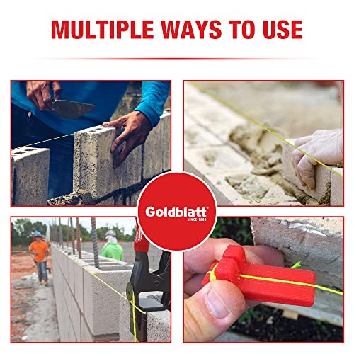 Goldblatt Mason Line, 500 Feet #18 Braided Nylon String Line, Nylon Twine For Gardening Or Masonry Tools, Perfect Construction String For A String Level, Twine String For Gardening #TOP4