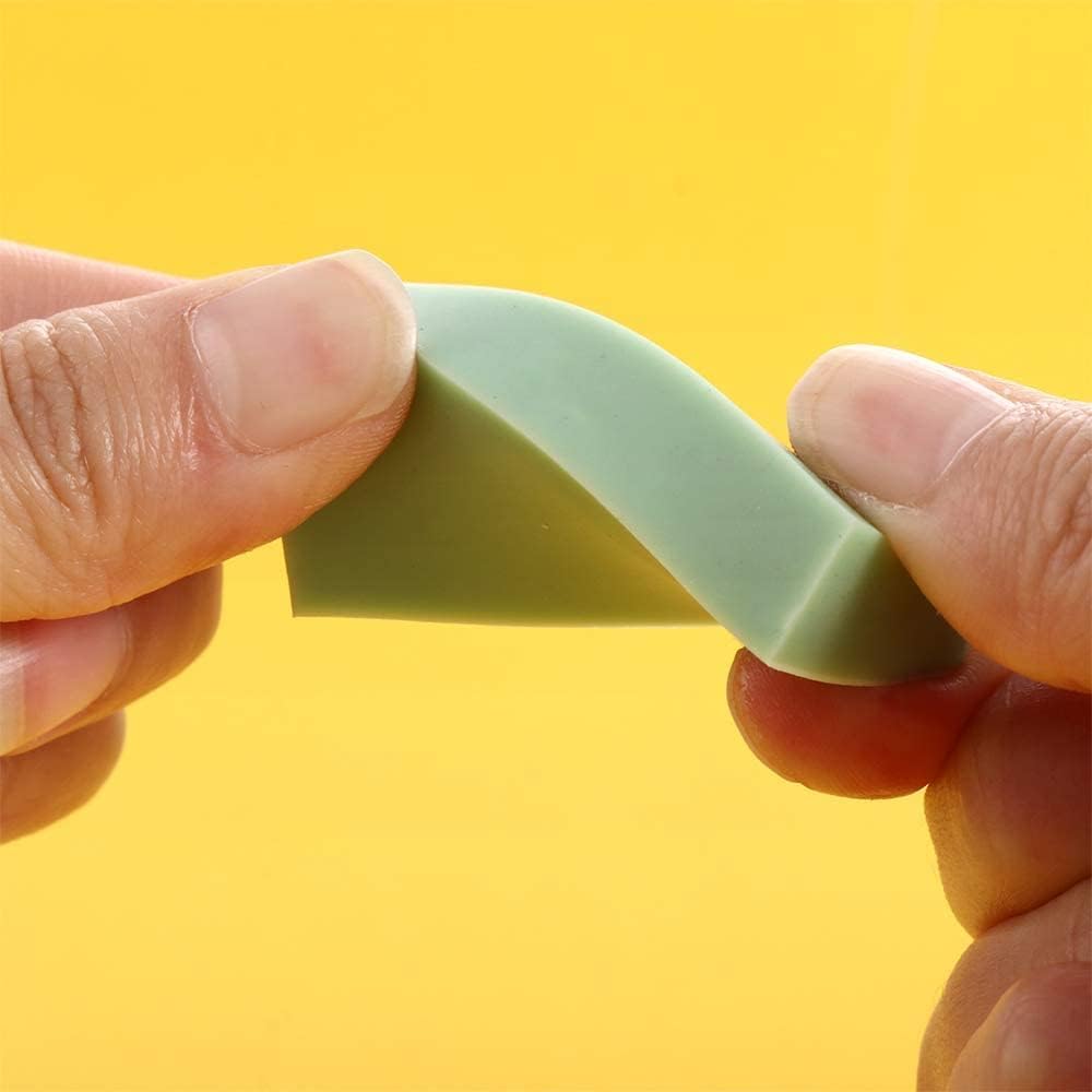 2x Grüne Matcha-Radiergummis – Krümelfrei & Spurlos, Ideal Für Skizzen & Zeichnungen