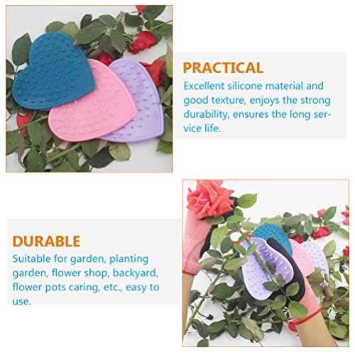 LUOZZY 9 peças ferramenta de remoção de espinhos rosa em forma de coração ferramentas de jardinagem