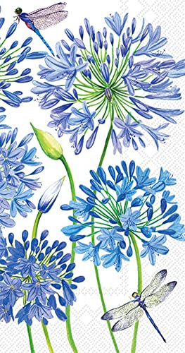 Floral Guest Towels with Lily Of The Nile Design