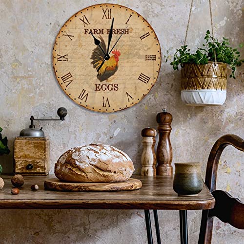 Horloge murale rustique pour chambre à coucher au design chaleureux