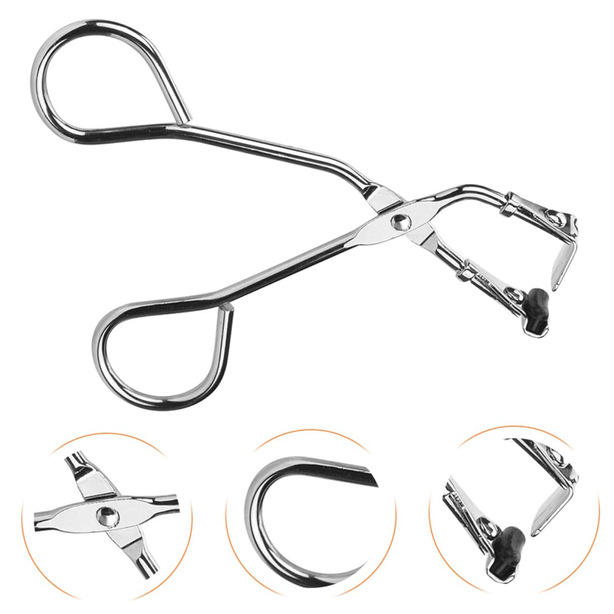 PLAFOPE Piegaciglia in Acciaio Inox Portatile Design Curvo per Trucco Femminile e Arricciatura Ciglia, Adatto a Tutti i Tipi di Occhi per Uso Quotidiano e Viaggio