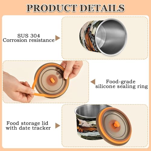 Envase Hermético de Acero Inoxidable para Café 17oz miniatura 4