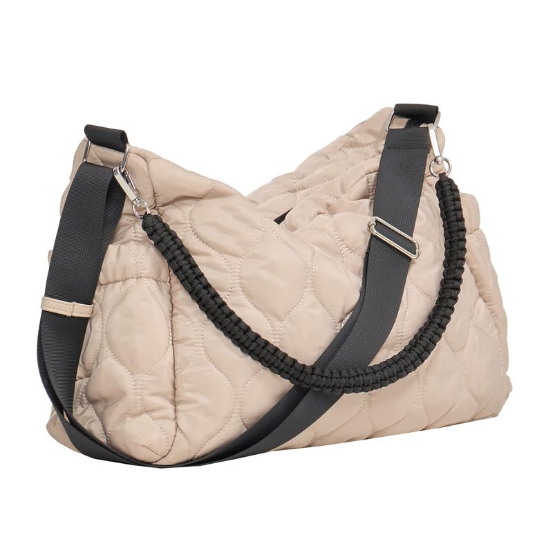 Danskin Women's Shoulder Handbag Purse Quilted Nylon