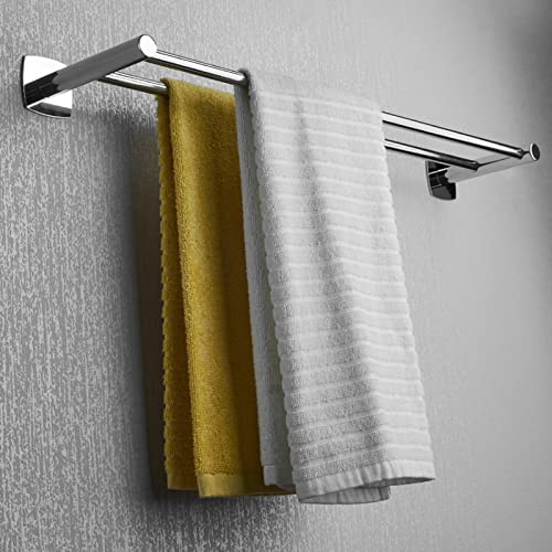 Porte-serviettes mural compact pour optimiser l'espace des petites toilettes