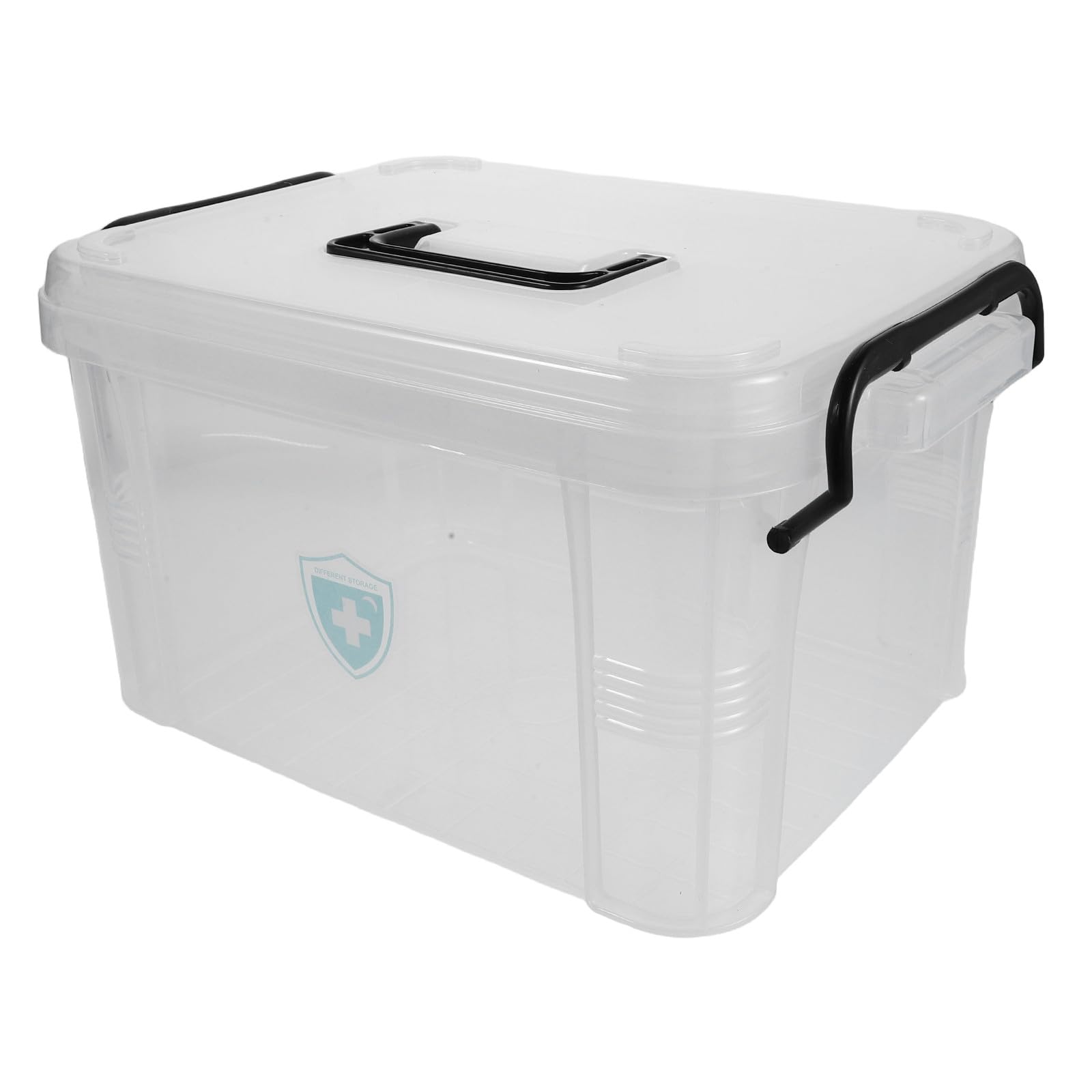 ibasenice Boîte de Rangement Transparente pour Premiers Soins avec poignée
