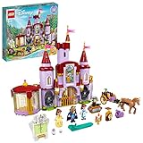 LEGO® Disney Belle and The Beast’s Castle 43196 Building Kit; an Iconic Castle Construction Toy for Creative Fun