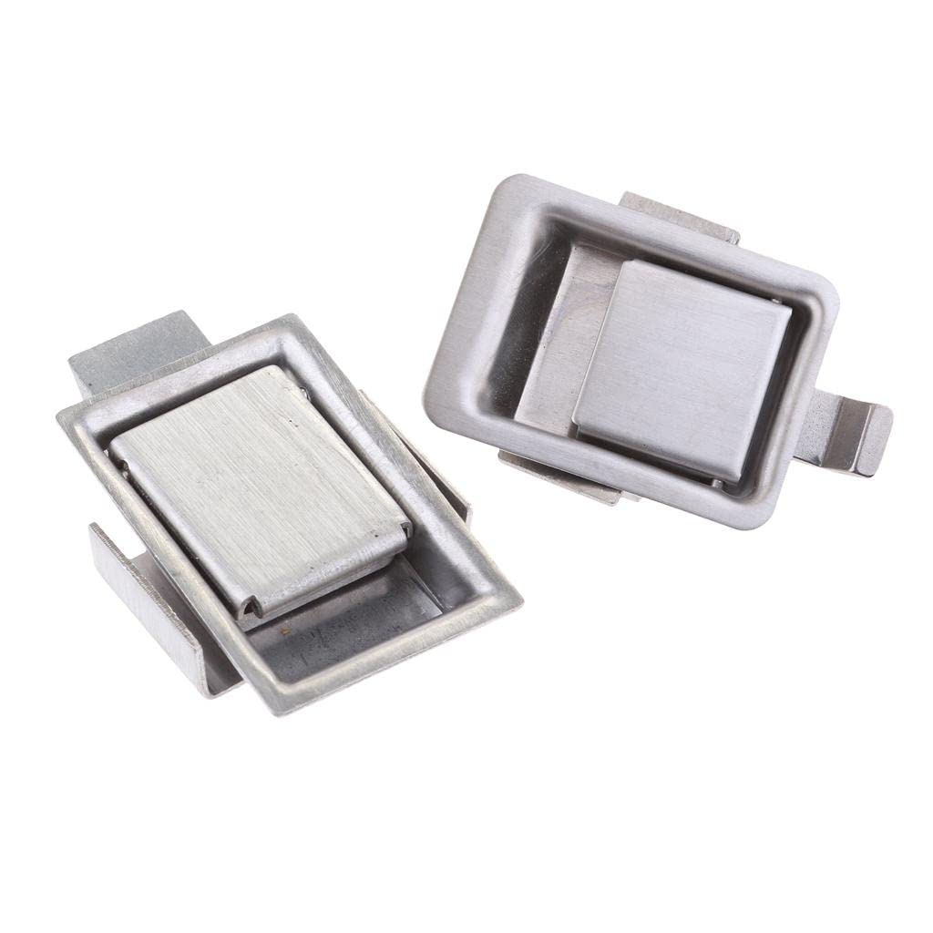 The Style Sutra StainlessSteel Recessed Mounted Latch Mini Flush Mount Paddle Handle Lock|Motors | Parts & Accessories | Boat Parts |2Piece Lock-image-4