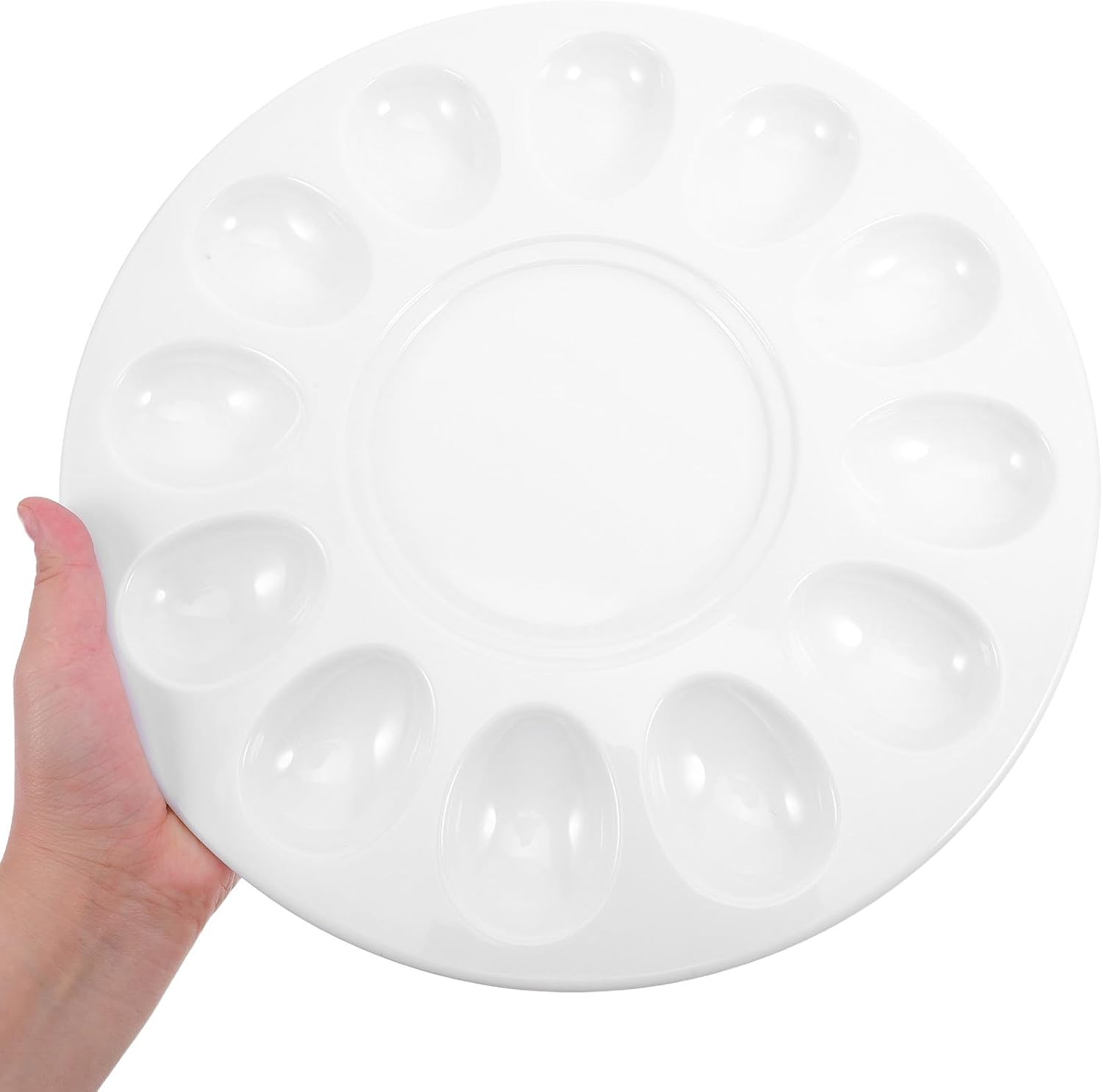 SUPVOX Shrimp Paste Plate and Egg Dish, 1pcs Meatballs Storage Plate, Melamine Tableware for Dining Room and Home Serving