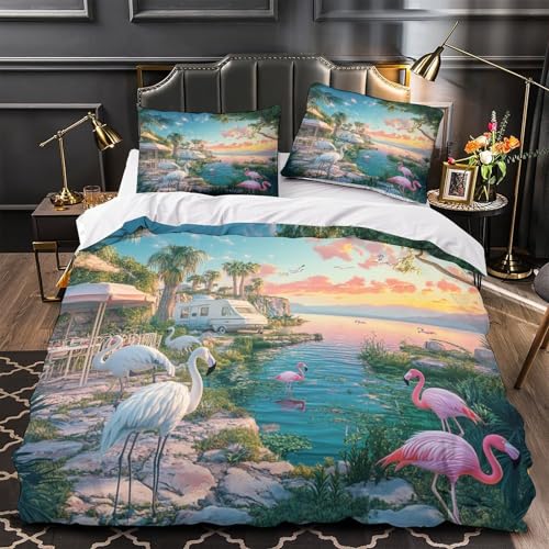 Parure de lit science-fiction Tour Eiffel microfibre 200x200 cm avec taie - 4