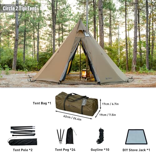 Carpa tipi piramidal portátil para 2 personas POMOLY miniatura 5