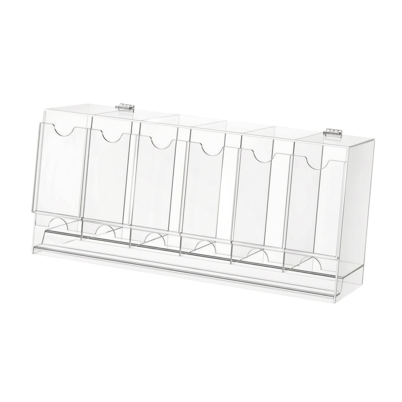 Oshhni Distributeur de Cartes à 6 emplacements pour boosters - Organisateur Pratique et - Protection optimale pour Table - Présentoir en Acrylique, Clair