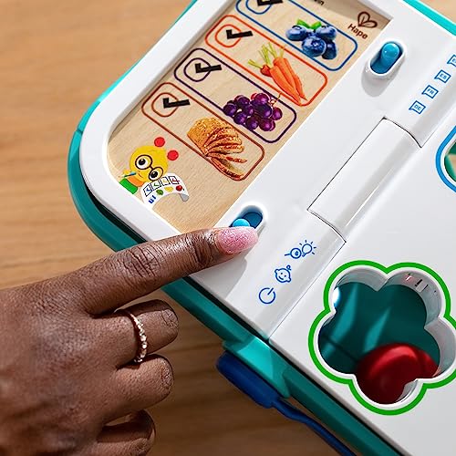 Image of Baby Einstein + Hape Magic Touch Toy Shopping Basket for Kids, with Real Sounds and Music, Shape Sorter, Fine Motor Skill Development, Ages 1, 2, 3, 4+