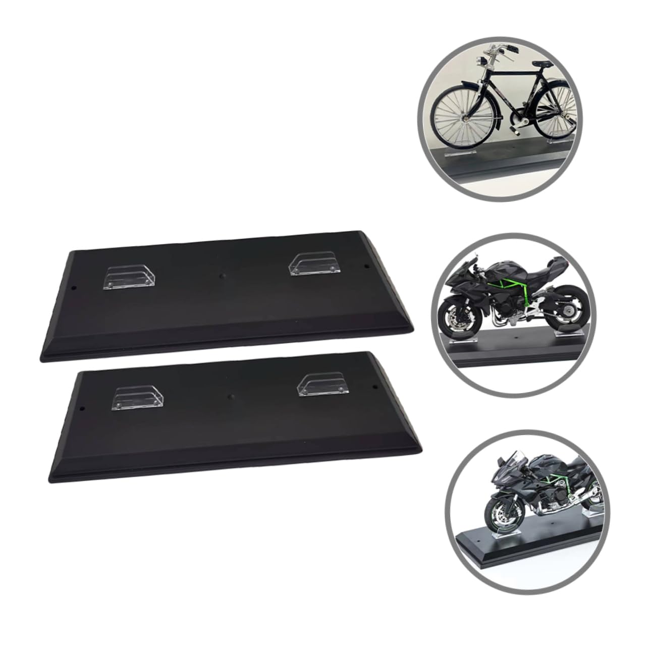 Soportes Para Maqueta De Motocicleta 1:12 Para Coleccionistas, Base De Exhibición Durable, Organizador De Almacenamiento Para Modelos De Motos En Hogar, Set De 2 Piezas