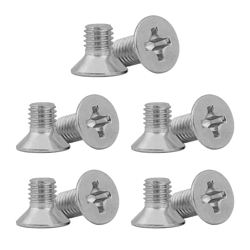 10PCS M3M4x6 Stainless Steel Grub Screws Door Handle Fixing Screws Cross Pan Head Machine Screws & Hex Bolt-Nut Countersunk Bolts for Door Handles Light Fixtures & Home Repair