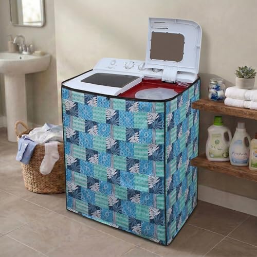 Image of DREAM CARE Waterproof & Dustproof Washing Machine Cover Top Load & Semi Automatic Suitable for 8 kg, 8.2 kg, 8.5 kg (89 x 99 x 55 cms)