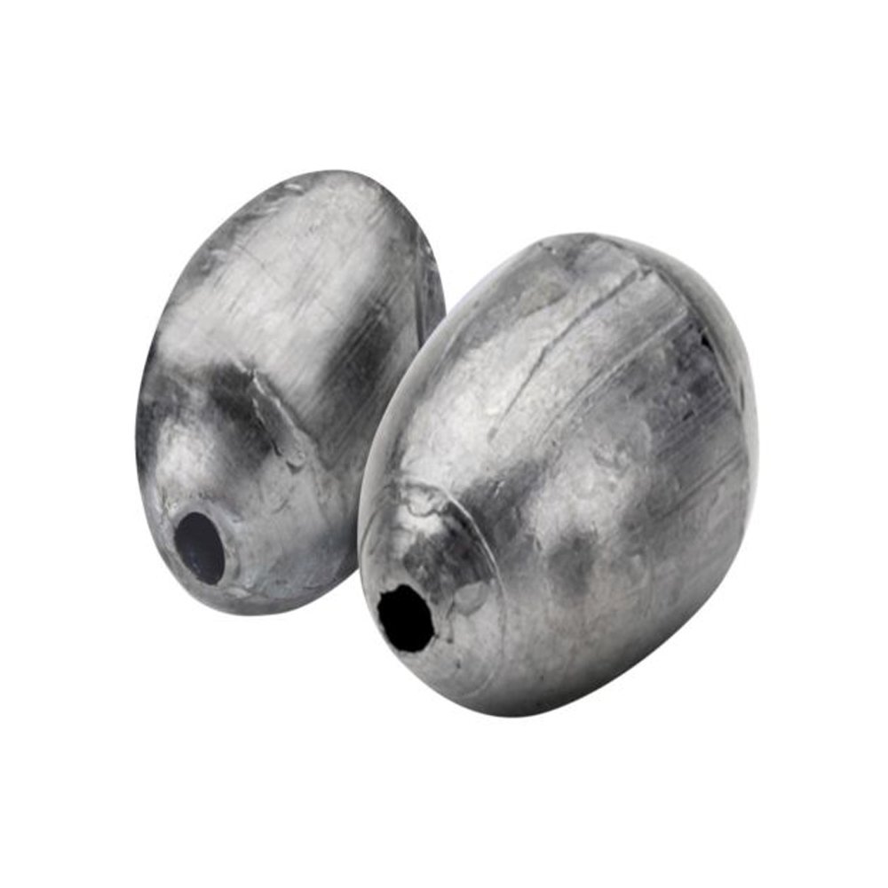 SouthBend Large/Smooth Oval Shape EGG-4 Egg Fishing Sinker 4 Oz/Pack of 4