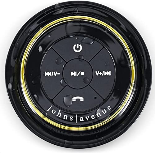 Johns Avenue Bluetooth Shower Speaker Options to Choose from: with White Gift Box, with Gray Travel CASE, with Black Travel CASE