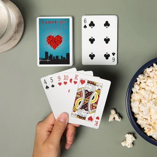Lantern Press Toledo Ohio I Love You 52 Cartas Poker miniatura 2