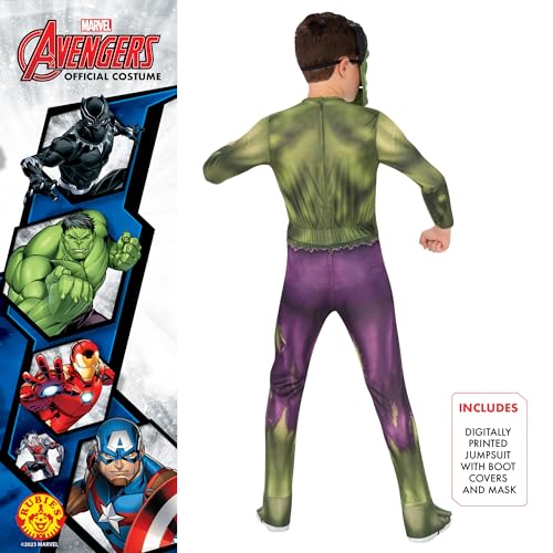 Disfraz infantil oficial de Hulk, talla 7-8 años miniatura 2