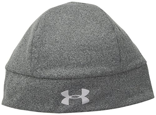 Under Armour Men's ColdGear Reactor Earbud Beanie, Stealth Gray Medium /Silver, One Size Fits All