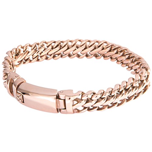 Preisvergleich Produktbild James Tyler Armband Kettenglieder dreireihig, goldfarben