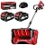 SILVEL 40V Cordless Snow Shovel,13 Inch Brushless Electric Snow Shovel with 2X4.0Ah Batteries & Charger,Battery Powered Snow Blower for Patio,Driveway, Steps and Walkways(Gift Scraper Bar)