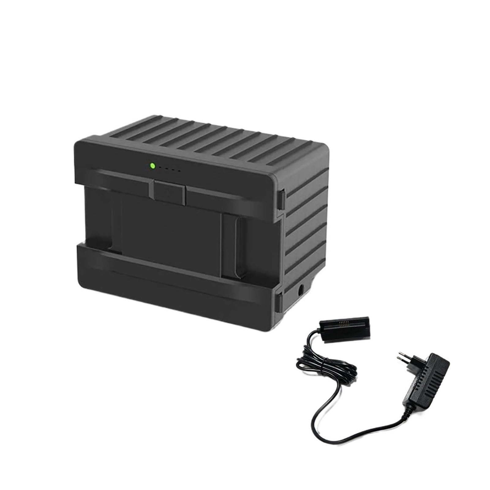 Akumulator do lodówki samochodowej 15600 mAh, odłączany, kompatybilny z serią Alpicool P18/MP8/Y15E/Y19E/TA/TAW/TW/TWW/MT/TS, do samochodu, kampera, kempingu i użytku domowego(Black-EU-plug)