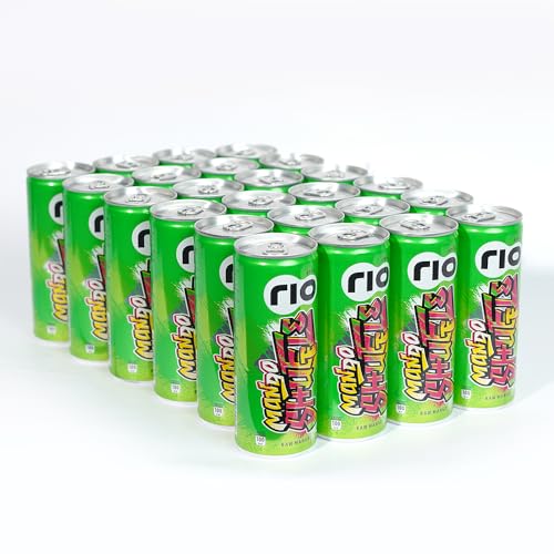 Image of Rio Raw Mango Bubbly Fruit Drink Can | Soft Drink | Exotic Fruit Juice + Fizz | Rich In Vitamin C and Honey | Pack of 24 | 250 ml