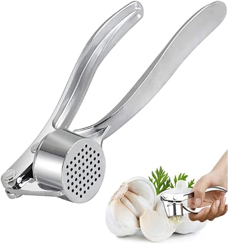 Miniatura 7 de Trituradora de ajo, picadora de ajo resistente para presionar el diente y aplastar jengibre, herramienta de mano de acero inoxidable a prueba de
