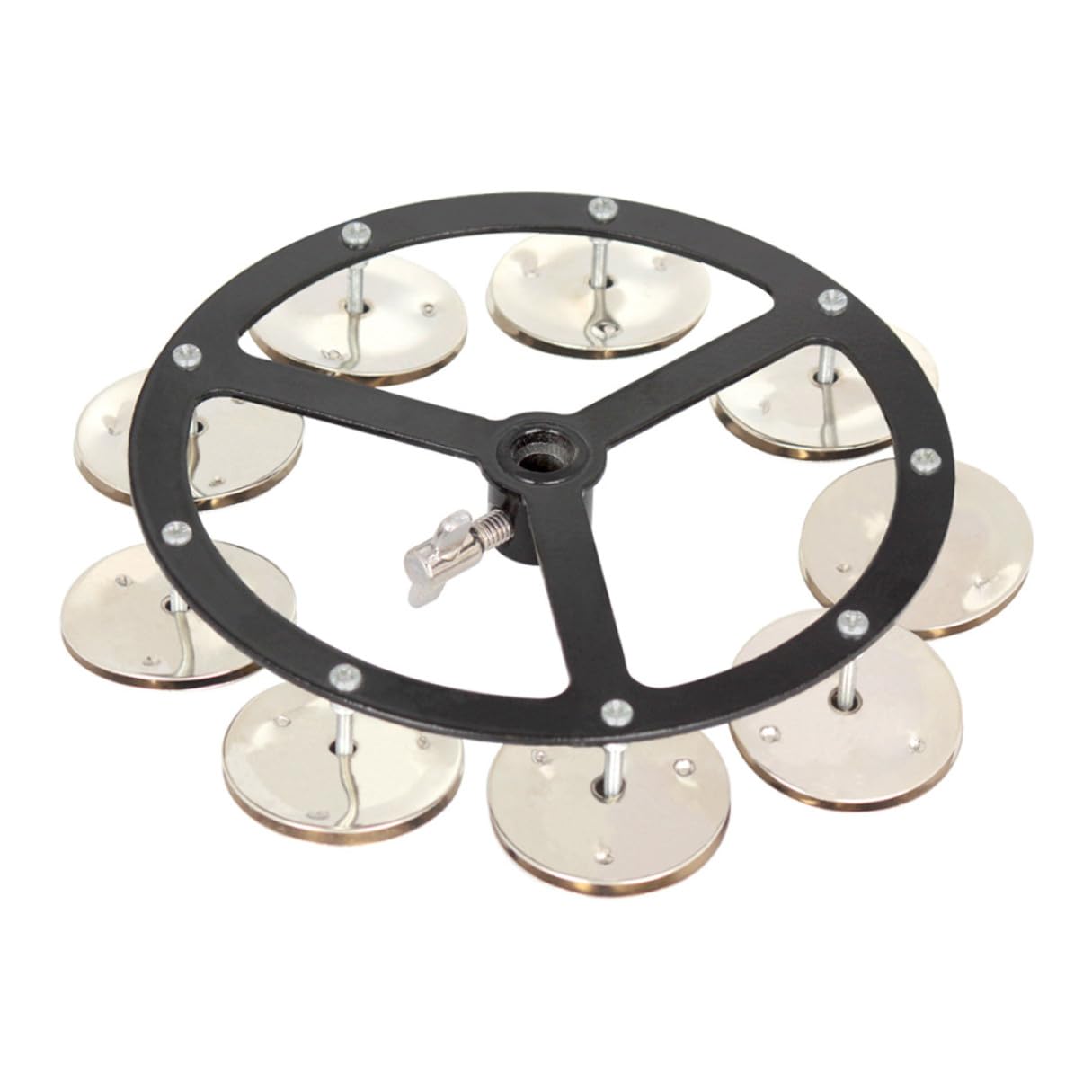 PRETYZOOM Cloche Cymbale Portable Cuivre Argenté Accessoire Professionnel pour Batterie Hi-hat et Pratique pour Musiciens