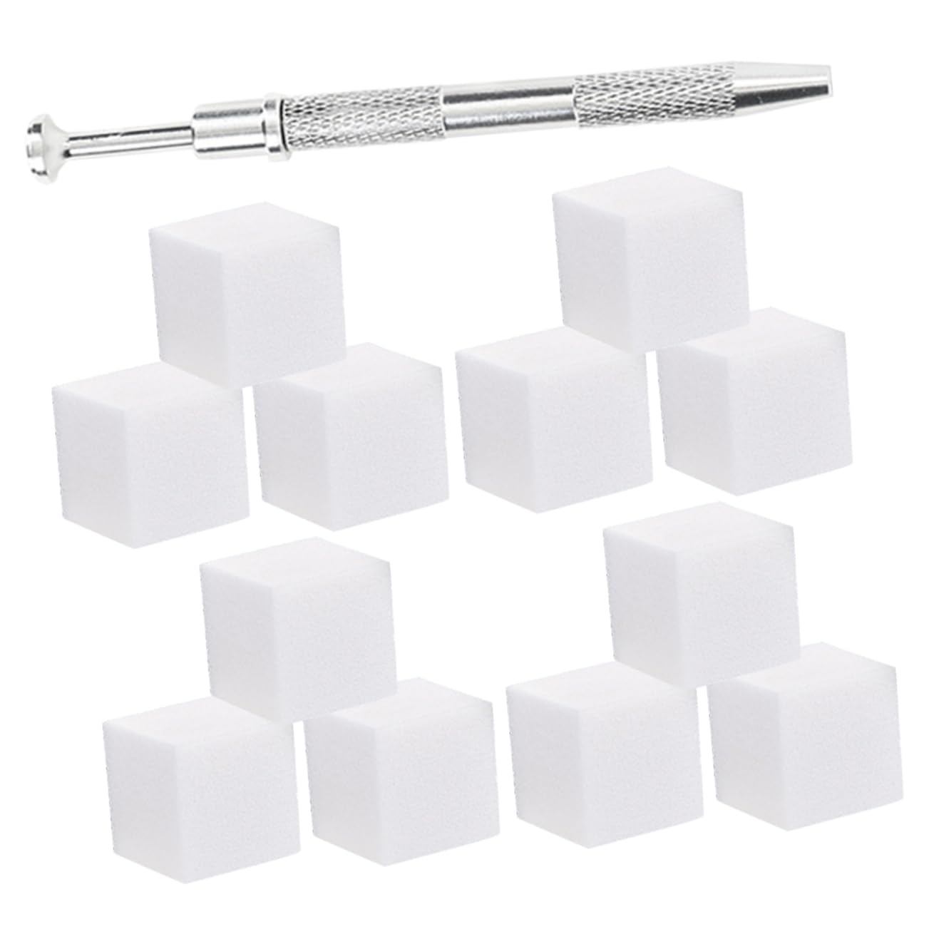 5sets Nail Art Sponges for Color Fade Gradient Blending Multi- Manicure Tool with Nail Sponge Grabber and Applicator for Artists and Beginners