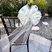 Wedding Aisle Decorations - Ivory Tulle Wedding Pull Bows for Church Pews - 9" Wide, Set of 4
