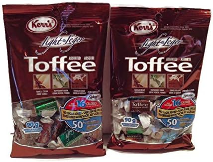 Sugar Free, Gluten Free, KERR'S Assorted Toffee Candies- 2 - 90g Bags ...