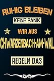 schwarzenbach am wald skikurs  Ruhig bleiben keine Panik wir aus SCHWARZENBACH-AM-WALD: Notizbuch  Journal  Tagebuch  Linierte Seite