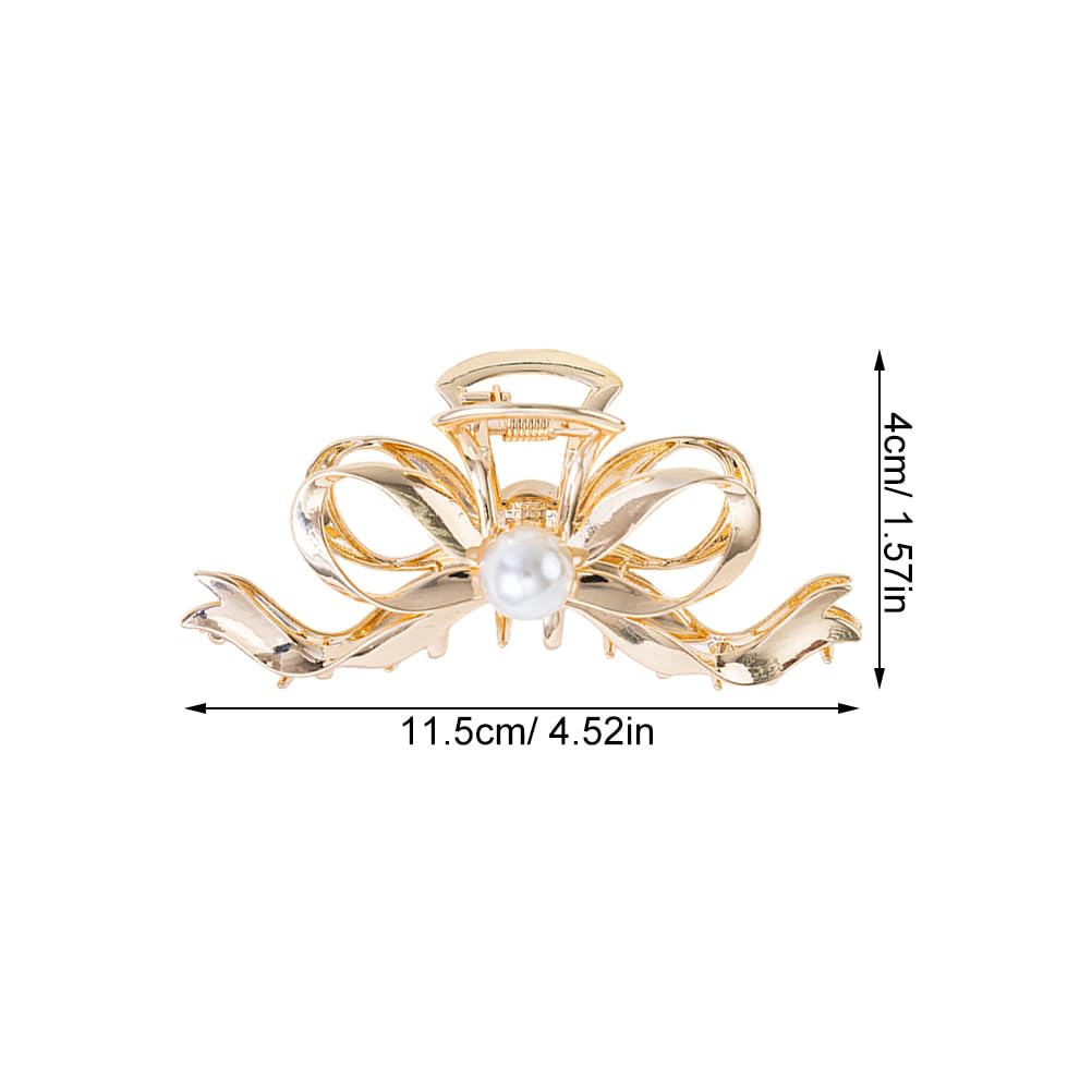 Healeved Jumbo Hair Claw Clip with Bow Design Large Hair Clamp for Thick Styling Lightweight Comfortable Accessory for Women Everyday Use - Image 2