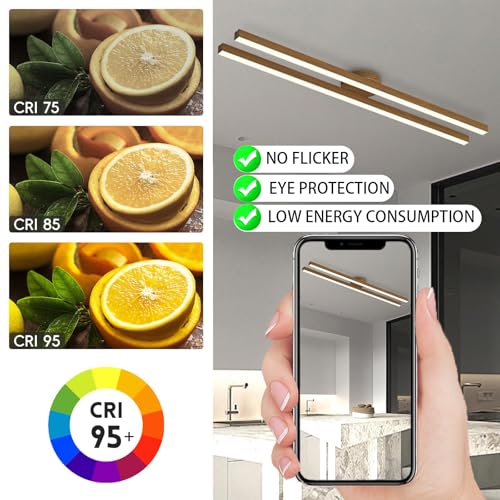 Lampes de plafond LED dimmables avec télécommande pour cuisine et grand salon - 3