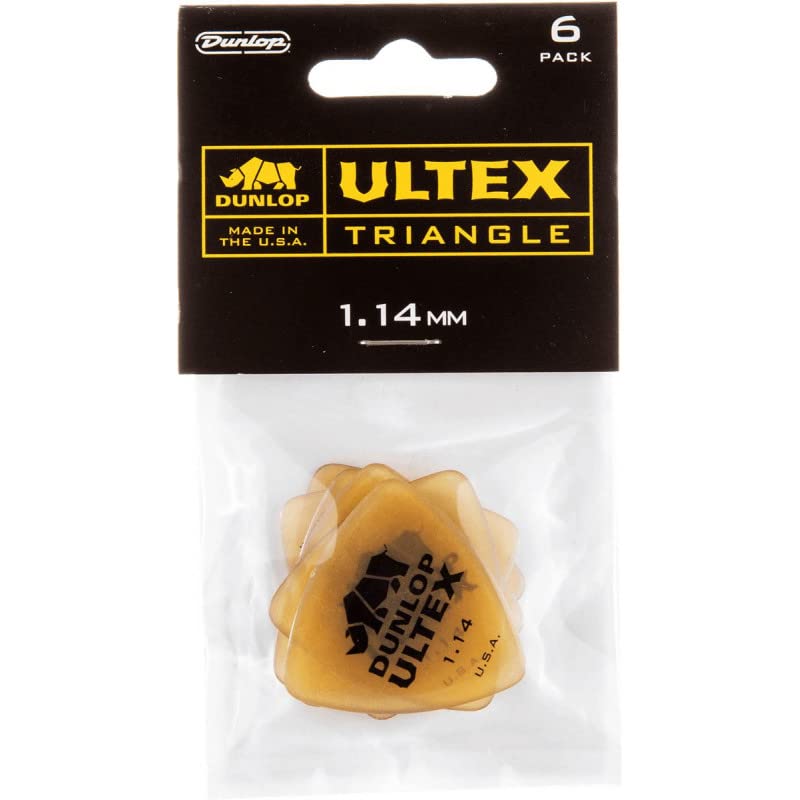 Dunlop 426P114 – Player’s Pack de 6 Mediators Ultex Triangle 1.14 mm - Les Beatles, Paul McCartney, John Lennon, RIngo Starr, George Harrison Dunlop 426P114 - Player's Pack de 6 Mediators Ultex Triangle 1.14 mm