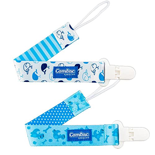 Prendedor de Chupetas 2 Peças Baleia e Dino Comtac Kids