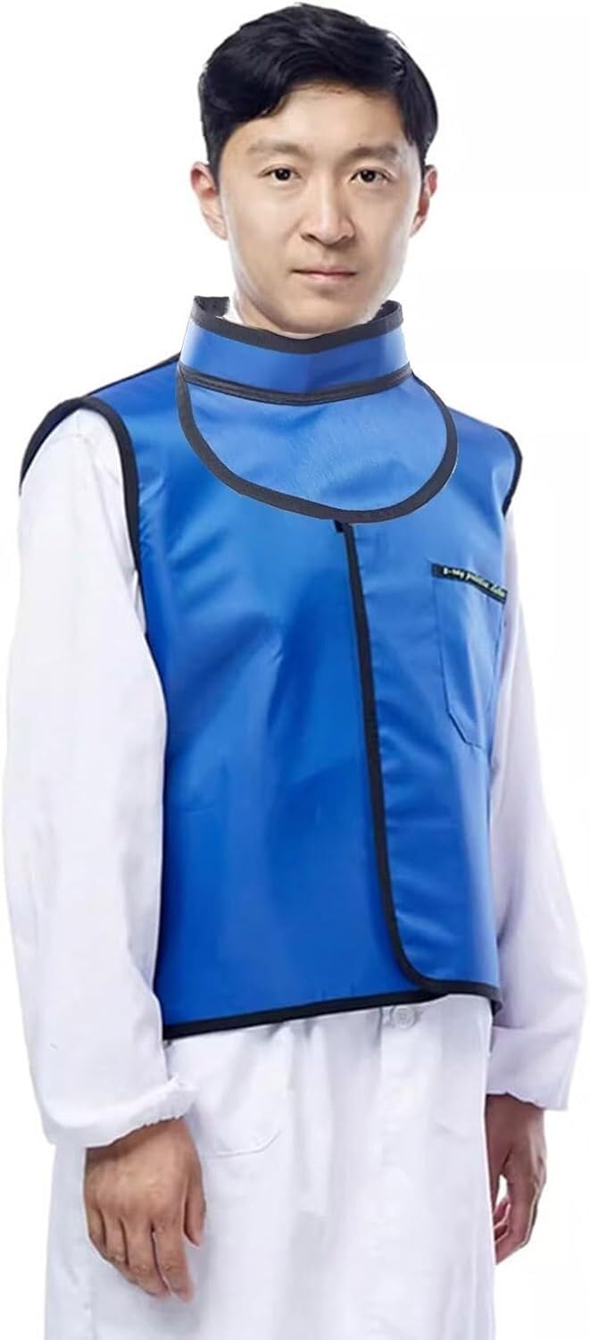 Gilet de protection contre les rayons X bleu 0.5mmpb avec protège-thyroïde