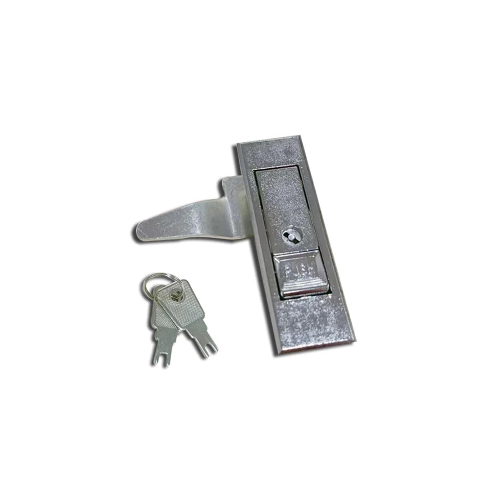 1 juego de cerradura industrial de aleación de zinc para gabinete, cerradura de buzón de correo, caja eléctrica contra incendios, cerradura de leva para puerta (blanco con llave de zinc)