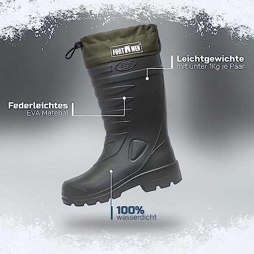 Federleichte Herren Anglerstiefel Gr 47 Thermo EVA Gummistiefel Gr 42-47 Warm gefütterte Arbeitsstiefel