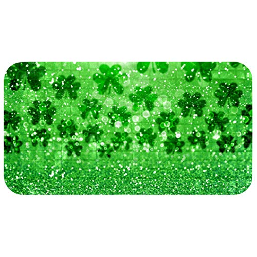 Tapis de salle de bain vert trèfles 37,5x68,5 cm Bennigiry
