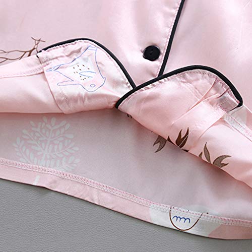 Button Down 𝐏a𝐣amas for Toddler Boys Girls Short Sleeve with Shorts 2PCS 𝐒lee𝐩wear Cute 𝐋oun𝐠ewear Print 𝐍𝐢ghtwear4